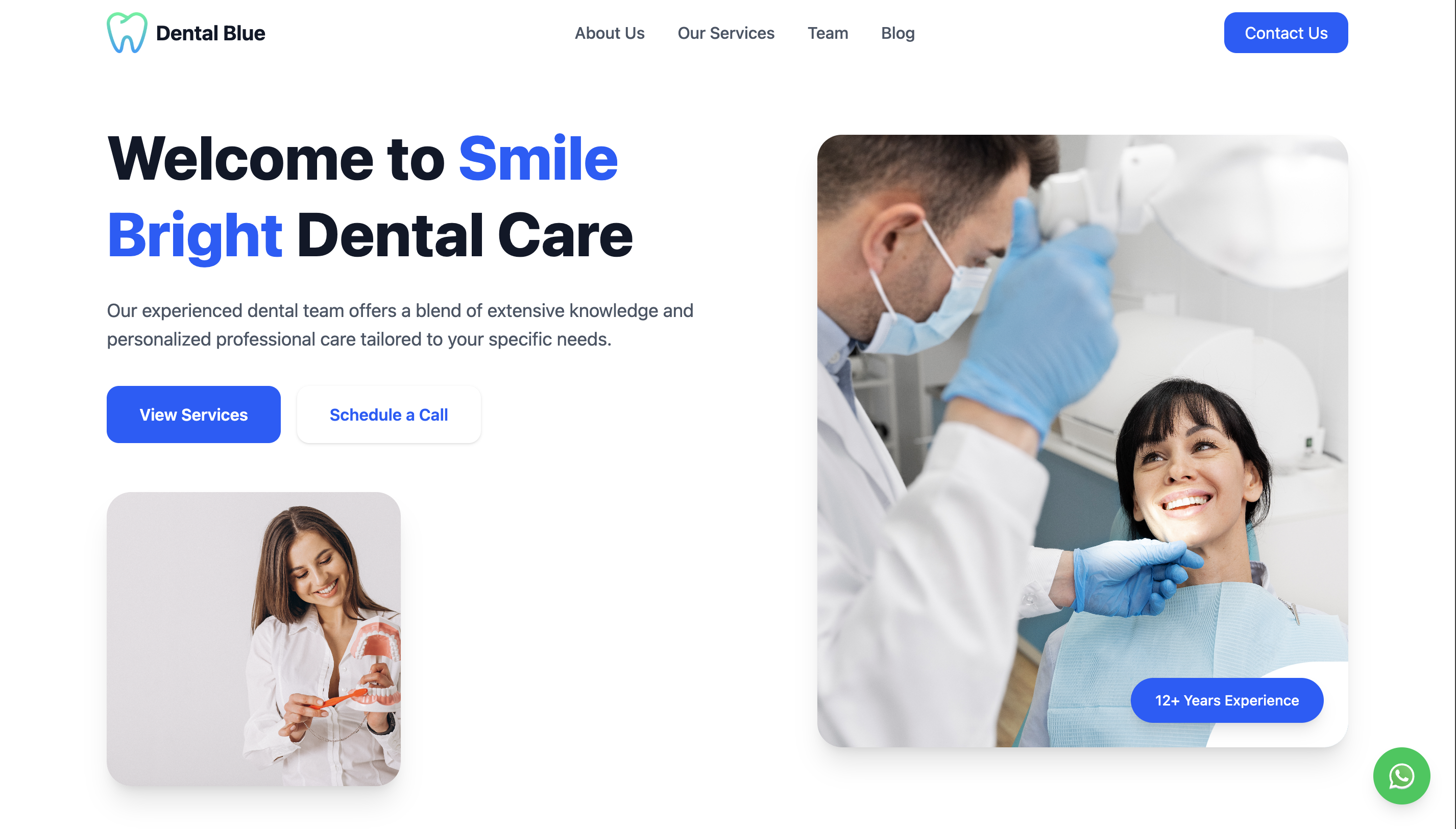 Proyecto: Dental Blue Landing Page